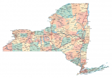 New York State map